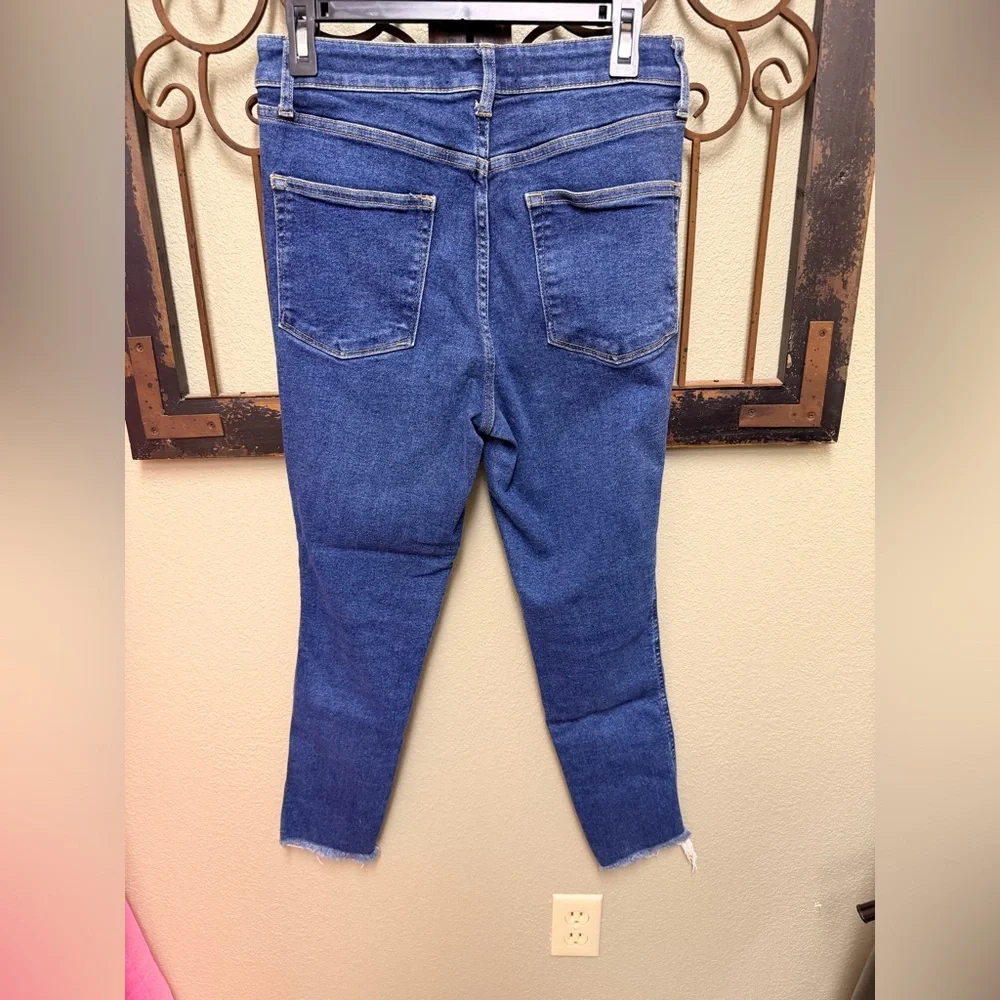 We the Free by Free People Fringe Hem Ankle Skinny Jeans
